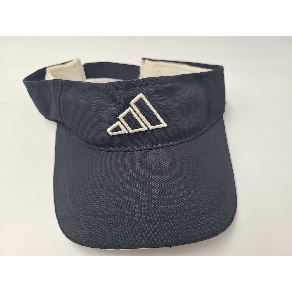Vintage Adidas Sun Golf Visor Adjustable (Fits Small) Hat Cap Nylon Tennis Black